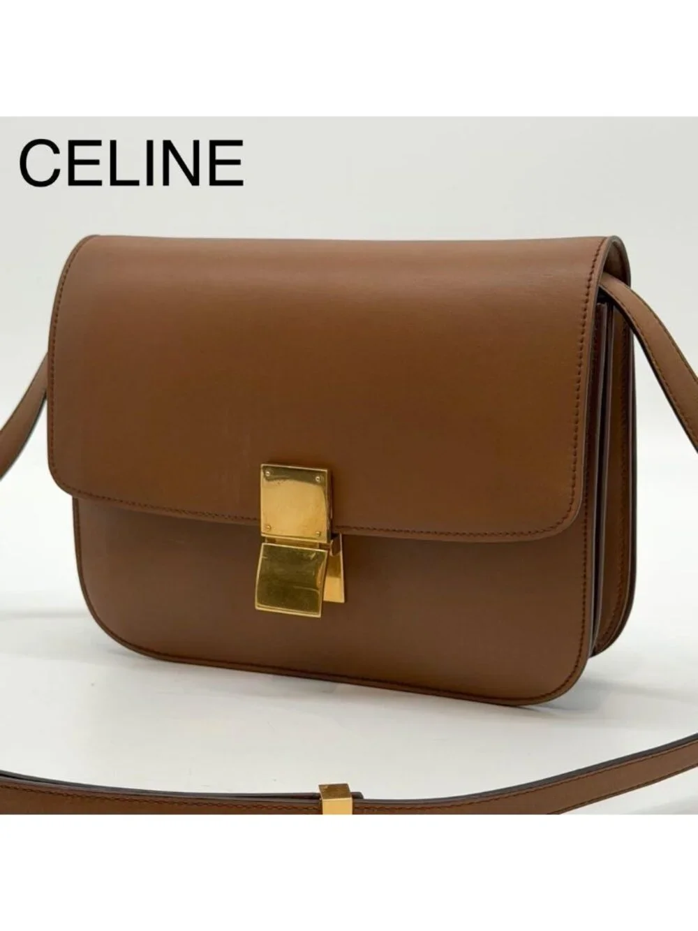 Celine Classic Box Calf Shoulder Bag Medium
